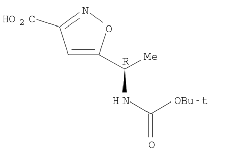 3-Isoxazolecarboxylic acid, 5-[(1R)-1-[[(1,1-dimethylethoxy)carbonyl]amino]ethyl]-